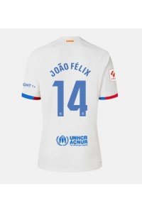 Fotbalové Dres Barcelona Joao Felix #14 Dámské Venkovní Oblečení 2023-24 Krátký Rukáv